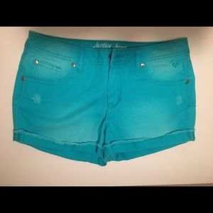 Light Blue Justice Shorts (size 12 1/2)